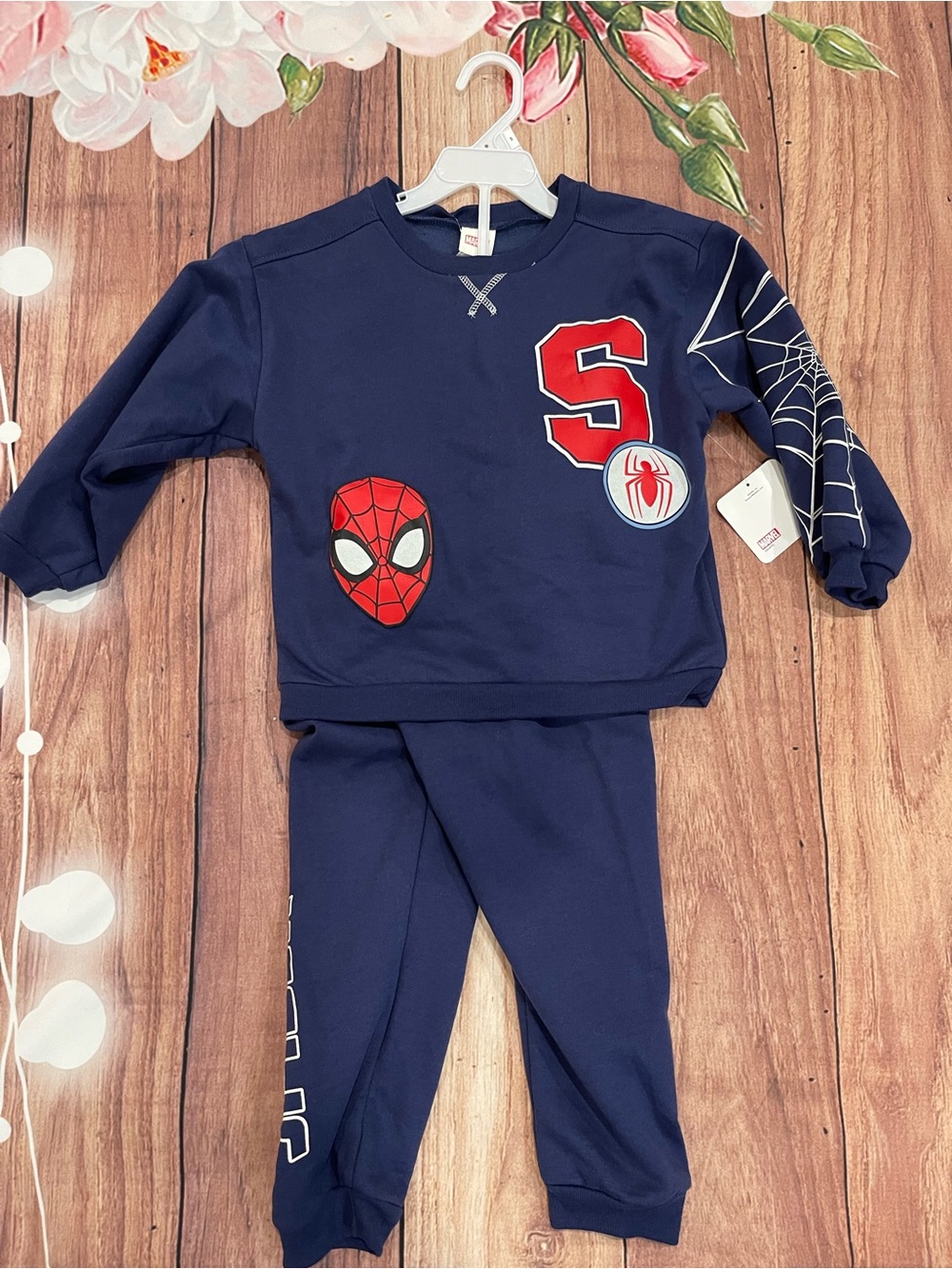 Marvel Navy & Red Spider-Man Sweatshirt and Joggers Set